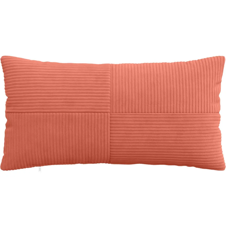 vidaXL Kussensloop 6 st ALMELO Rood-oranje 40 x 70 cm corduroy