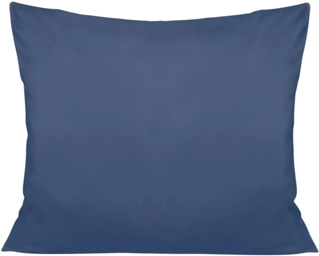 Darymex Kussensloop Katoen Satijn 50x70cm Effen - Chaber blauw
