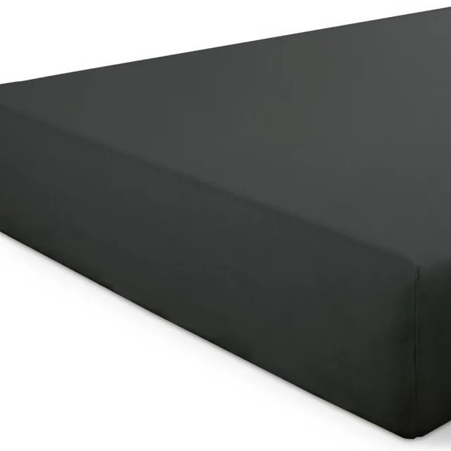Dindi Home Dindi Hoeslaken Basic Beauty - 180x200 - 100% katoen - Zwart