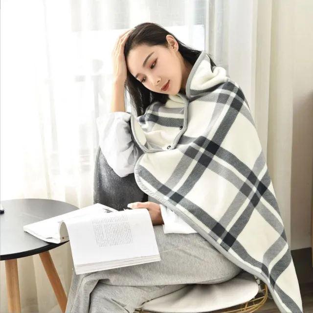 SUNMOOL Fleece Deken - Fleece Plaid - 100 x 140cm - Wit