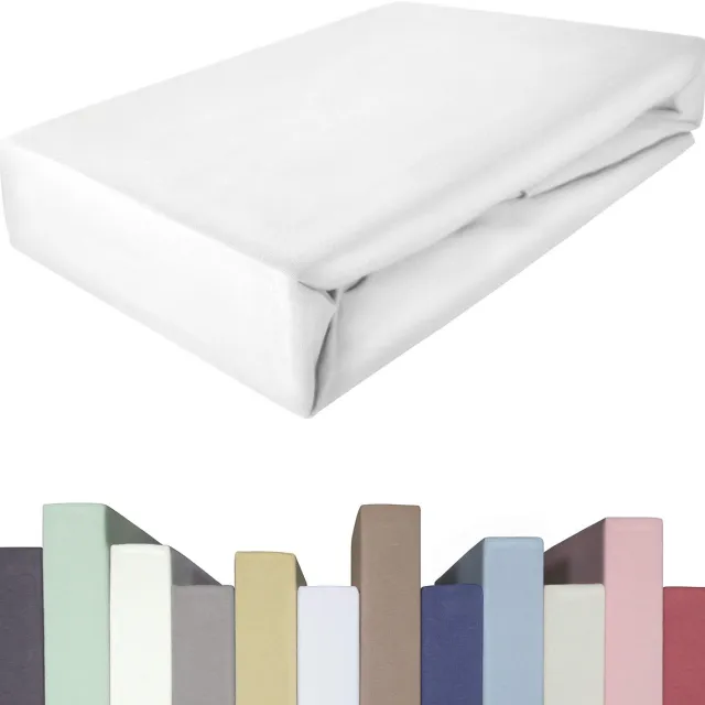 Ibenzoa Premium Elastisch Hoeslaken voor Boxspringbedden en Hoge Matrassen tot 40 cm Hoogte wit