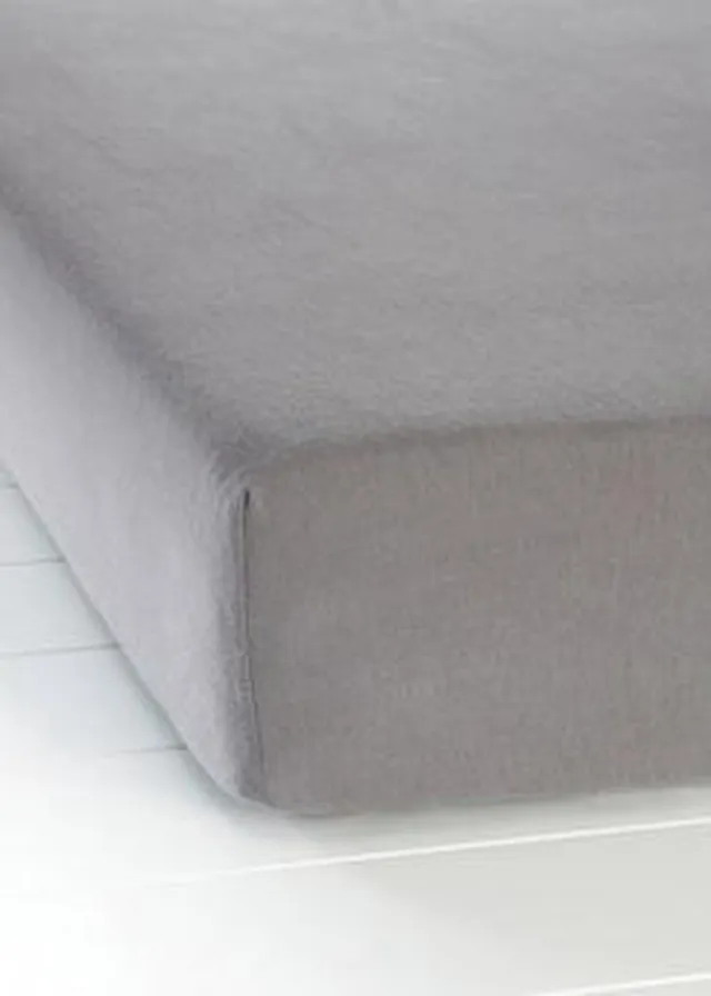 Welterusten Extra Jersey GRIJS hoeslaken 80/90/100 x 200 met hoek 30 cm dubbel geweven extra sterk