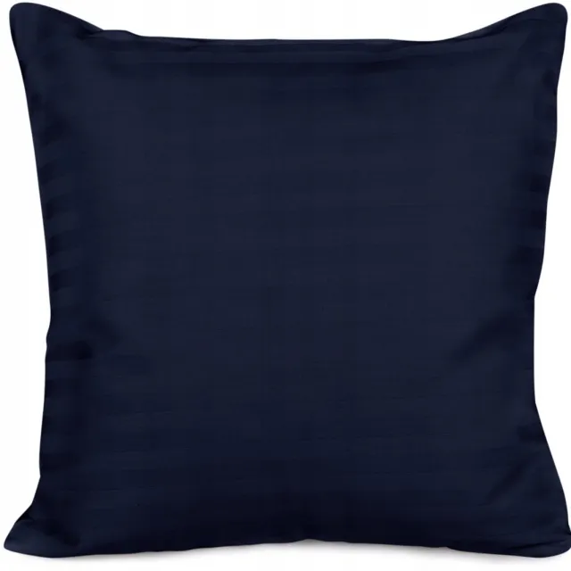 Darymex Katoenen satijnen kussensloop 70x80 cm, marineblauw met strepen