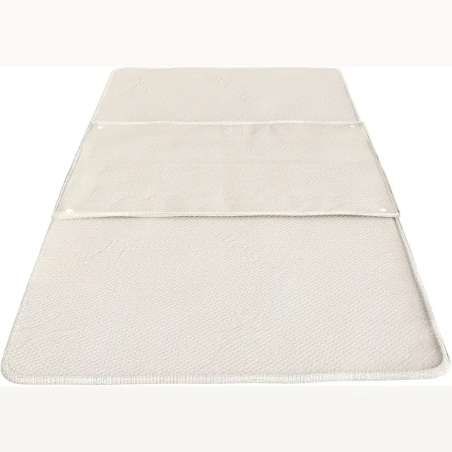 White Stone The White Stone Waterdichte Matrasbeschermer 200x200 cm met 3 Afneembare Absorberende Bedpads | Stress Free Stof, Hypoallergeen en Antibacterieel met Bevestigingsclips Bianco