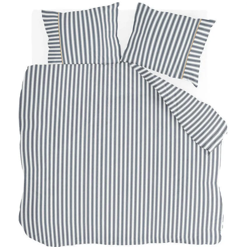 Walra katoenen dekbedovertrek blauw