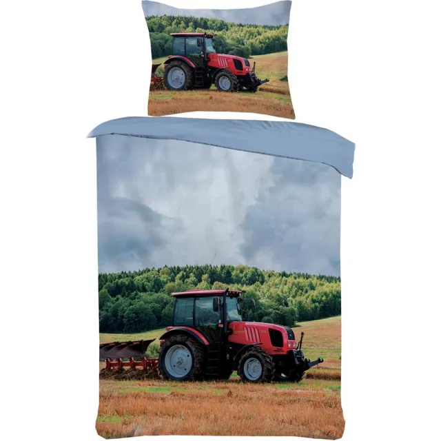 princessdekbedden Dekbedovertrek Set- Red Tractor - cm + 1 kussensloop -Multi