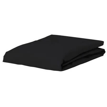 Essenza Hoeslaken - Percale katoen - 90 x 220 - Black Zwart