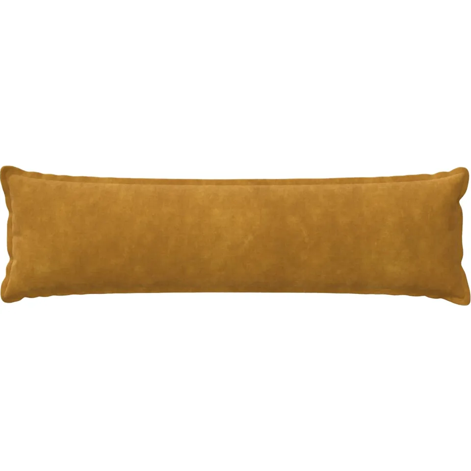 vidaXL Kussensloop HOUTEN Geel 40 x 145 cm Microfiber Fleece, foto 2