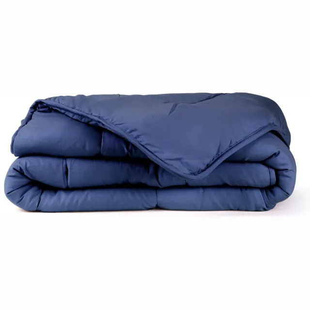 Felman 2-in-1 Dekbed - Wasbaar Dekbed - Dekbed Zonder Overtrek - Alle Seizoenen - Navy - 140 x 200 cm