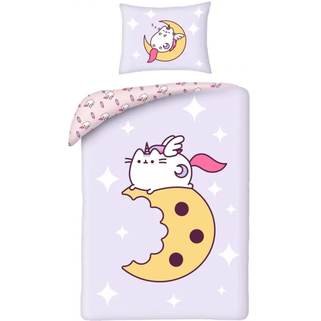 Pusheen Dekbedovertrek - Cookie - 140 x 200 + 70 x 90 cm - Polyester Lila