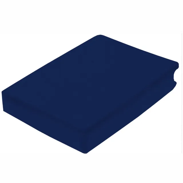 Princess Line Luxe Flanel Hoeslaken 2-Persoons - 160x200 cm - Extra Zacht & Warm - 100% Katoen - Donker Blauw - Strijkvrij - Rondom Elastiek - Hoekhoogte 28 cm
