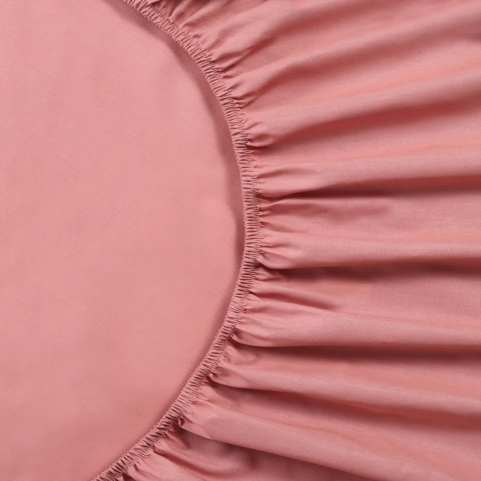 NOUS Living katoenen hoeslaken roze, foto 3
