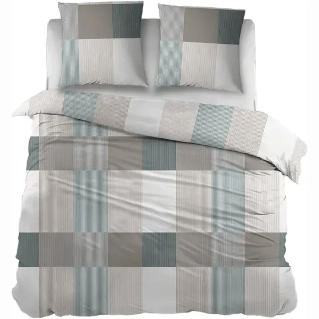 Sleepnight Dekbedovertrek Katoen Rudolf Green - 200 x 200/220 cm + 2 kussenslopen - [Groen]
