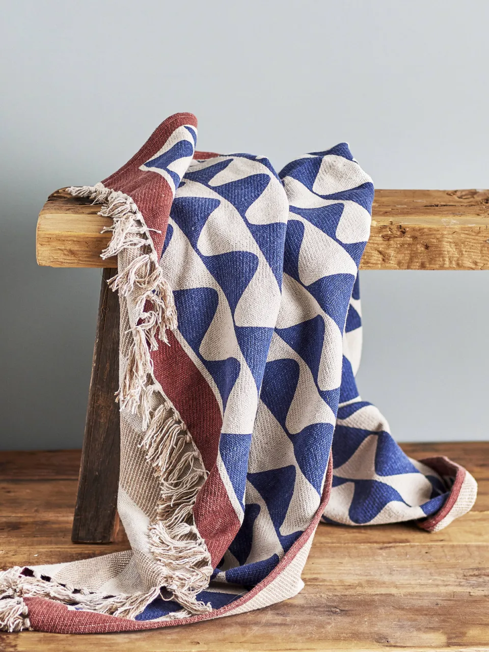 Creative Collection Rimme plaid blauw, foto 3