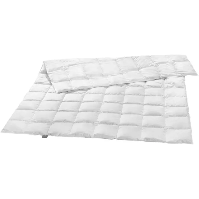 Liebling 155 x 220 cm premium donzen dekbed | licht zomerdekbed | vulling van 100% dons en tijk van 100% katoen | Downpass- en Nomite-gecertificeerd | wasbaar op 60 graden | wit