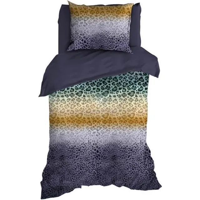 Satin D Or Satin d'Or Panthera - Dekbedovertrek - Eenpersoons - 140x200/220 cm - Grijs