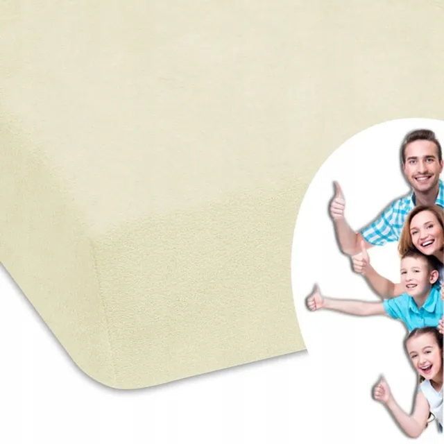 Designpremium Frotté Hoeslaken met Elastiek 200x200 cm - Dik en Zacht Veelkleurig