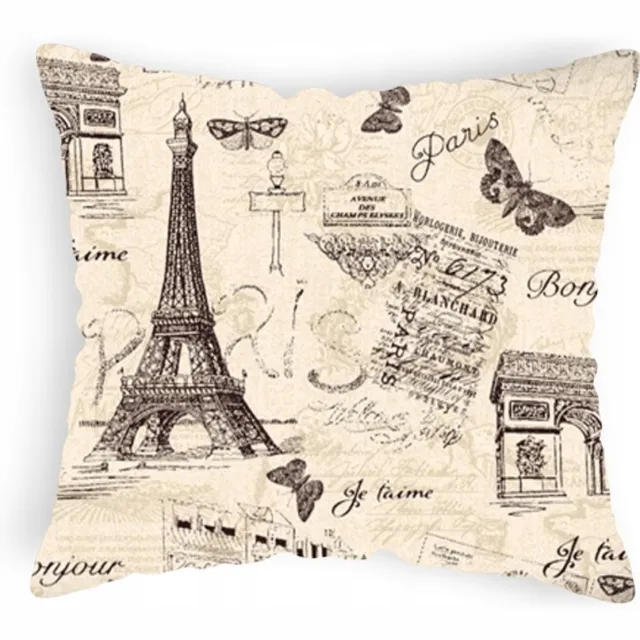 Designpremium Kussensloop Eiffelpoorten 70x80 cm Katoen beige