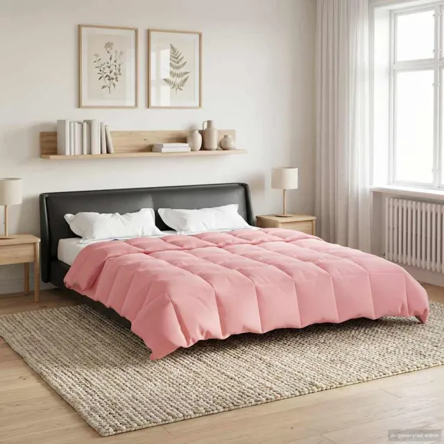 vidaXL Zomer Dekbed 200 x 220 cm Zomer Microfiber (100% polyester) Roze
