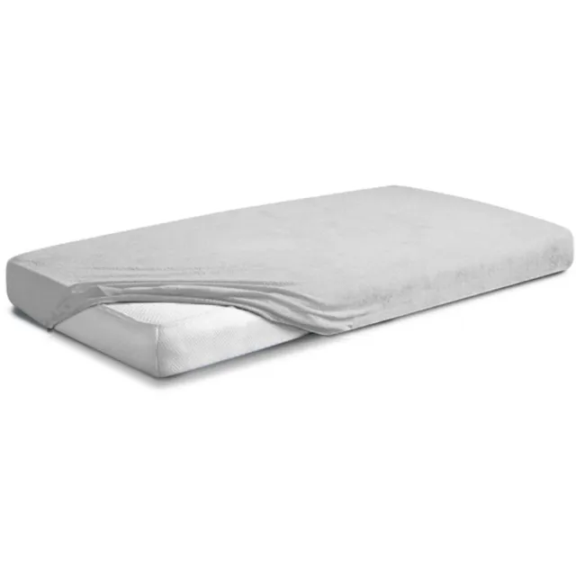 Matex FROTTE PREMIUM - Hoeslaken - 150x190/160x200 cm - Grijs - Elastiek - OEKO-TEX