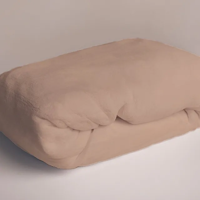 Sweet Home Fleece Teddy Hoeslaken, Coffee - 90 x 200 cm - Polyester Beige