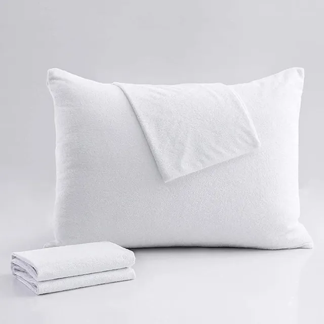 Zavelo Molton Kussenslopen - Kussenbeschermer - (2 stuks)-70 x 90 cm Wit