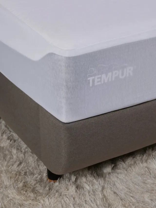 TEMPUR Thermoregulerende matrasbeschermer wit, foto 2
