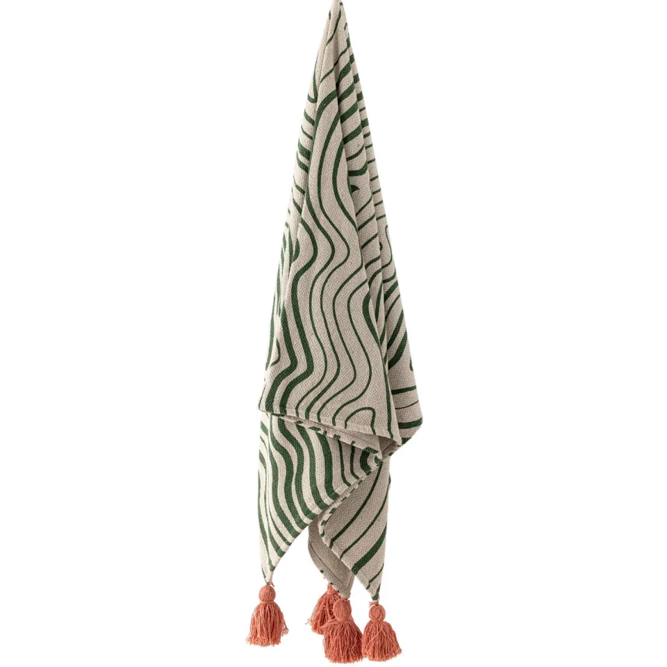 Bloomingville Woodsby plaid groen, foto 2