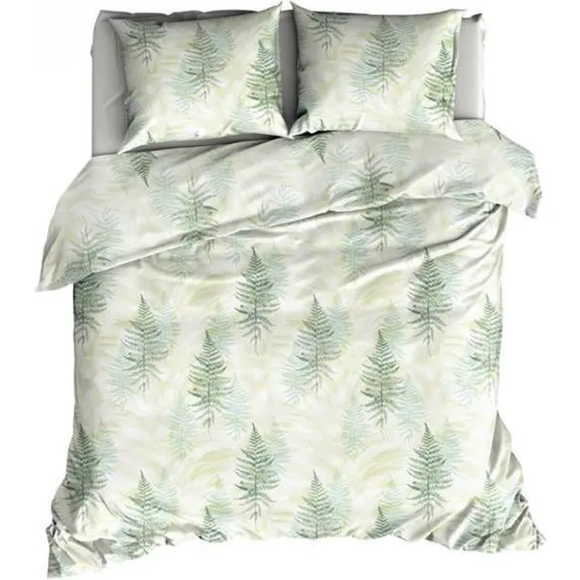 Satin D Or Satin d'Or Felci - Dekbedovertrek - Tweepersoons - 200x200/220 cm + 2 kussenslopen 60x70 cm - Groen