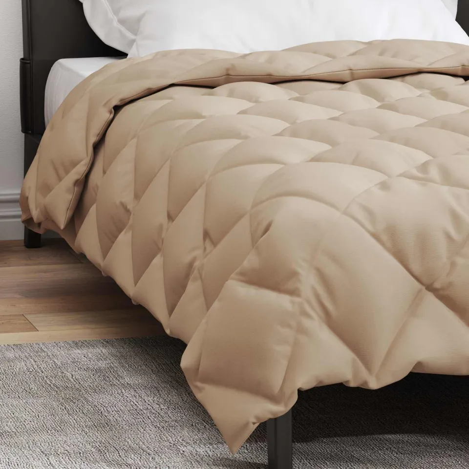 vidaXL Winter Dekbed 135 x 200 cm 450 gsm Microvezel Taupe, foto 4
