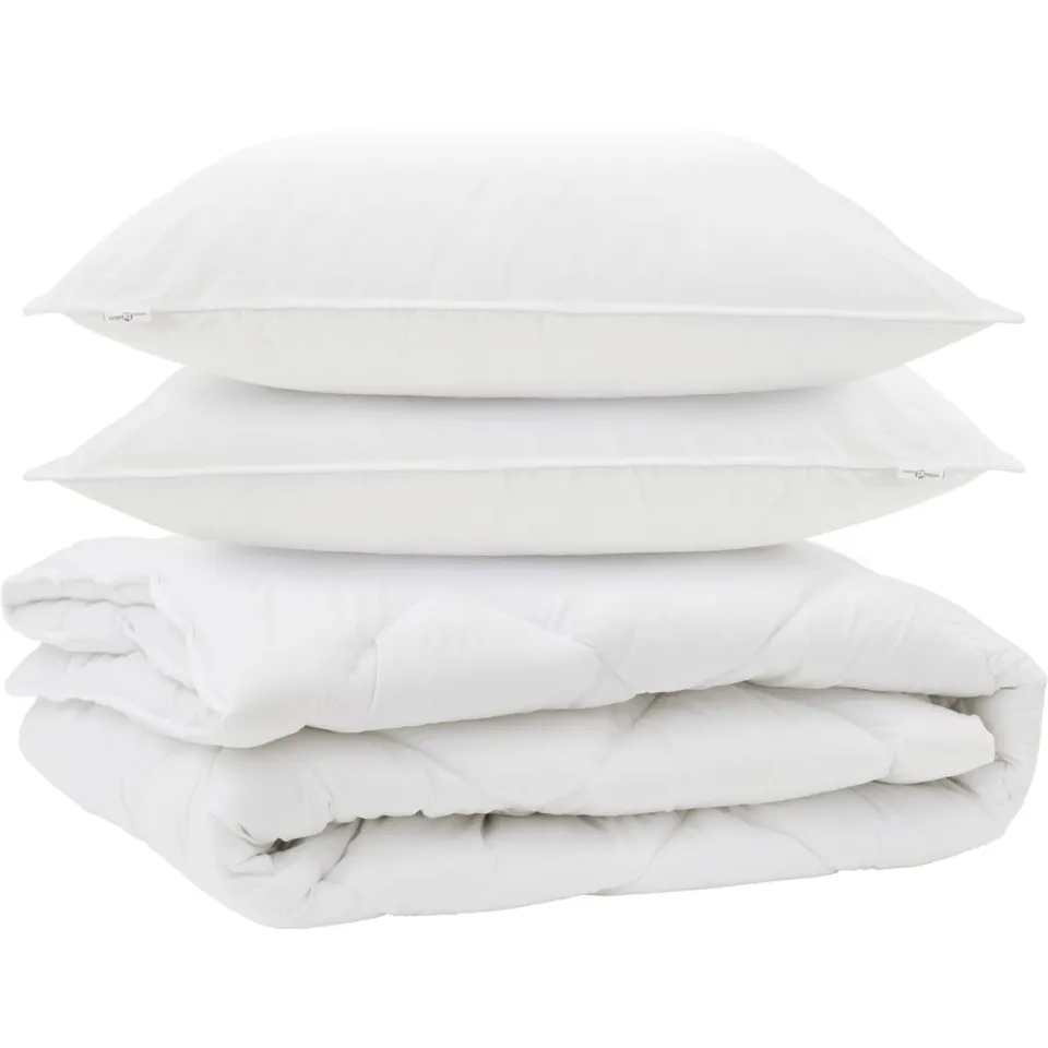 vidaXL All-season dekbed met kussen 3 st Wit Microvezel, foto 3