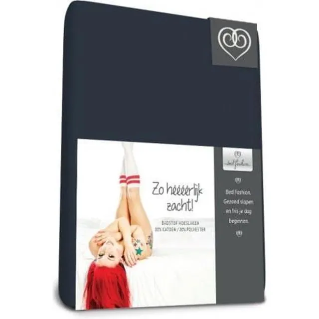 Bed-Fashion Badstof Stretch hoeslaken marine
