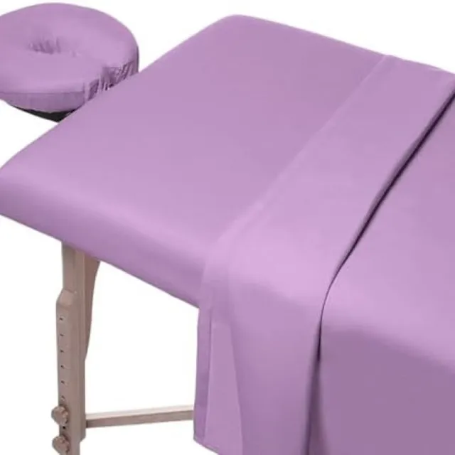 PromoHome Massagestoel Bekleding Set - 3-delige Microvezel Hoes voor Comfortabele Behandelingen Paars