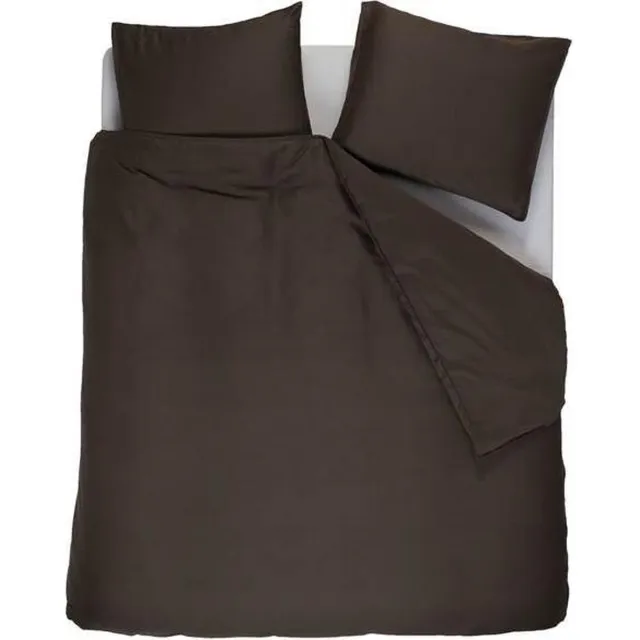 vtwonen Earth - Dekbedovertrek - Lits-jumeaux - 260x200/220 cm - Dark Brown