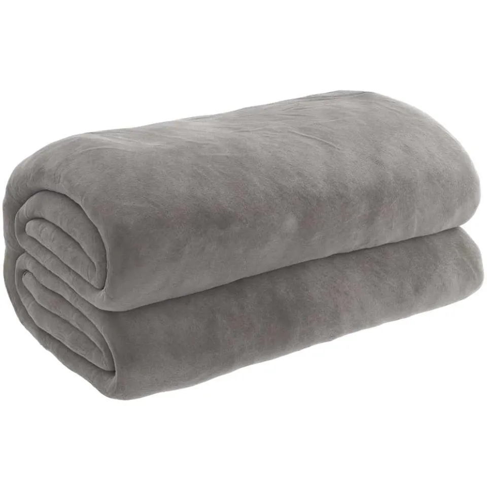 vidaXL Verzwaringsdeken met hoes 120x180 cm 5 kg stof grijs