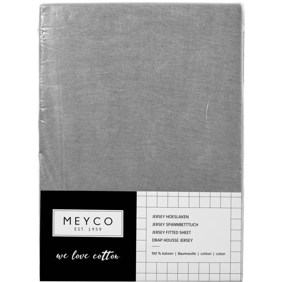 Meyco jersey kinderhoeslakenbed 70x140/150 cm grijs, foto 4