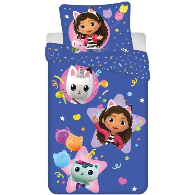 Gabby's Poppenhuis Dekbedovertrek Pandy & Mercat - Polyester Multi kleuren