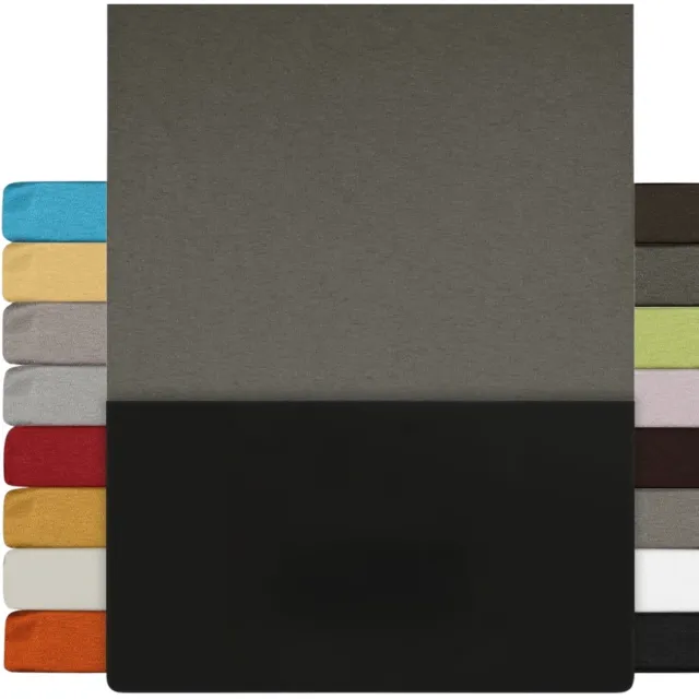 Famanu Basic Hoeslaken , 100% gekamd katoenen jersey, elastisch, strijkvrij , Grijs. Een veelzijdige en handige keuze voor dagelijks gebruik in en om het huis.