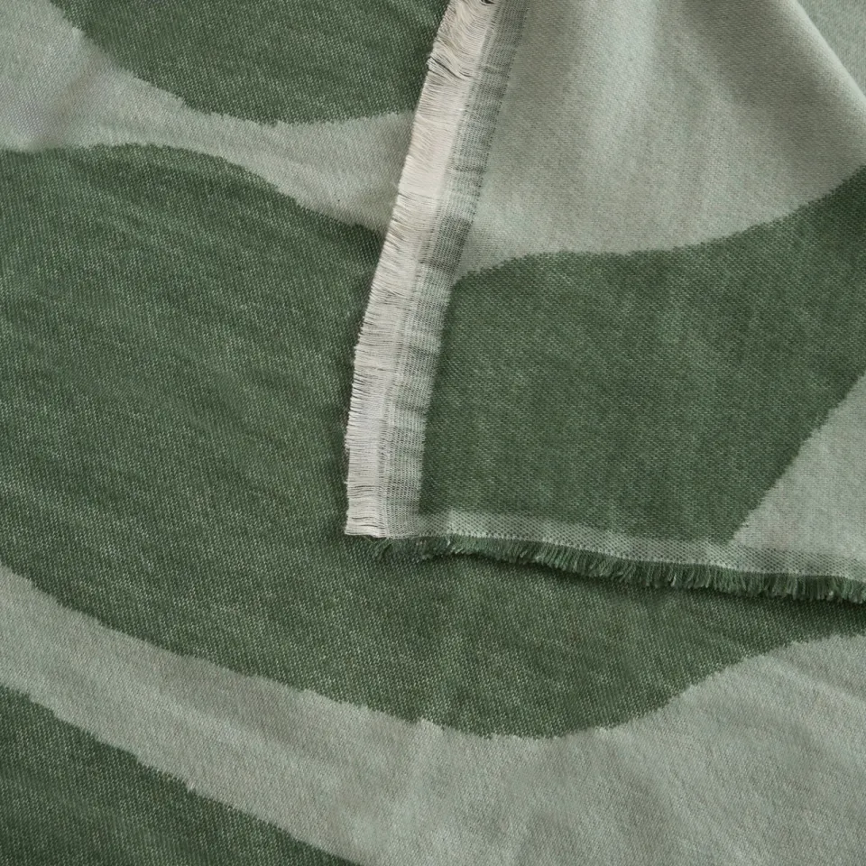 NOUS Living Lentini plaid met blad groen, foto 4