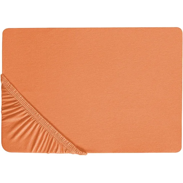 Beliani JANBU - Laken - Oranje - 200 x 200 cm - Katoen