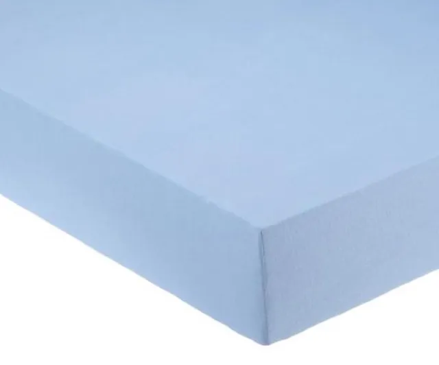 Noblesse 100% geweven katoen hoeslaken -2Persoons-180x200x30cm-Licht Blauw