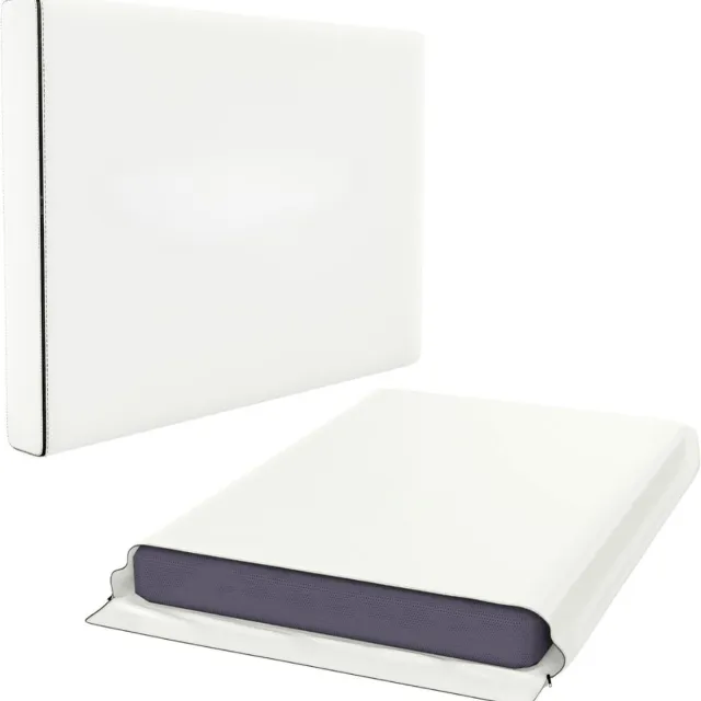 Famanu Scheurvaste matrashoes met rits 90x200 cm, waterdicht voor opslag en verhuizen Wit