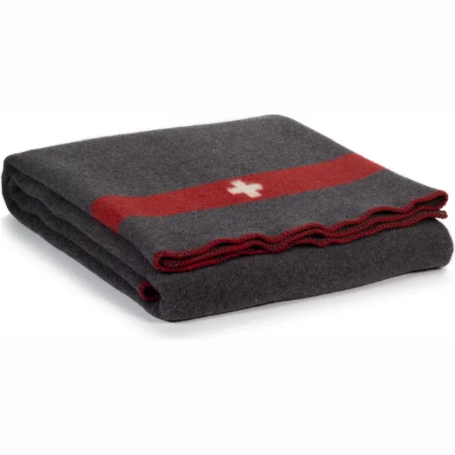 Most Merino wollen deken Swiss - 140 x 200 cm - grijs
