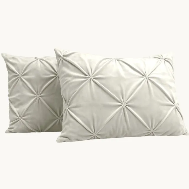 Y-not® Y-NOT Kussenslopen Set - Velvet™ Diamond Pearl White - 60x70 cm - 2-pack - Zachte Kussenhoezen voor Comfortabele Nachtrust