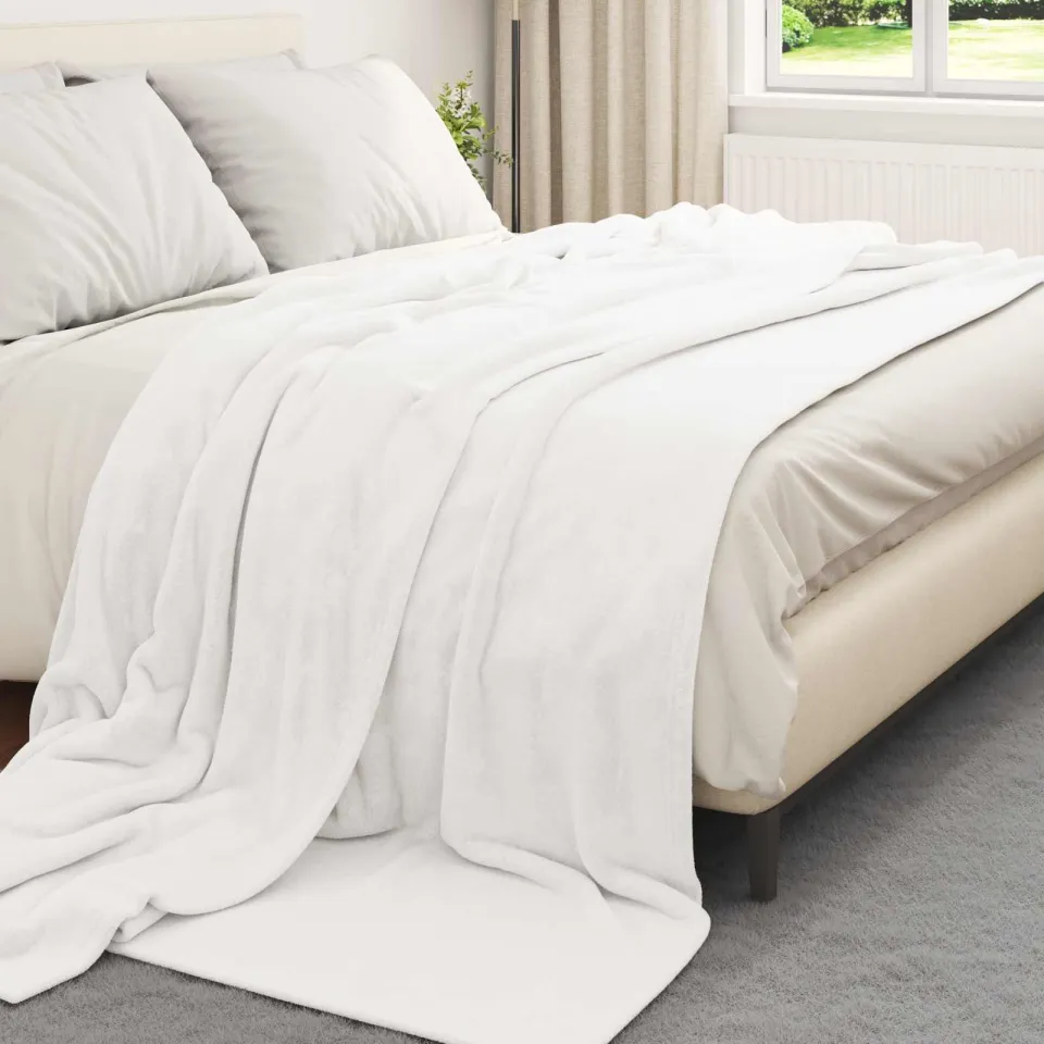 vidaXL Kleden 6 st Wit 240 x 220 cm 8,24 kg Fleece, foto 3