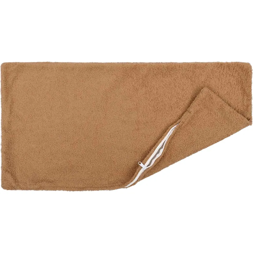 vidaXL Kussensloop 2 st HEERLEN Beige 50 x 70 cm Bouclé, foto 3