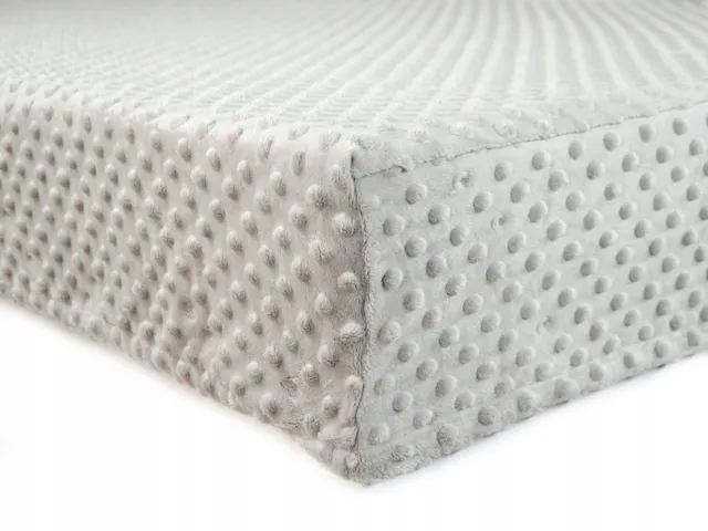 Małe Duże Minky Hoeslaken met Elastiek - Grijs - 80x160cm