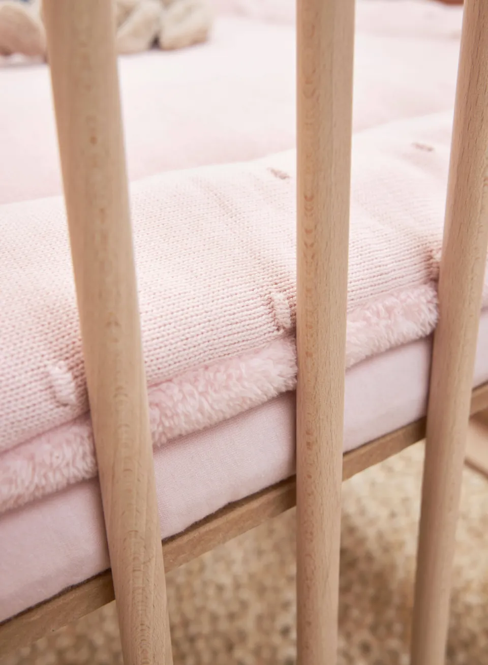 Meyco jersey hoeslaken boxmatras 75x95 cm Soft Pink, foto 3
