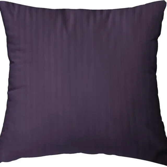 Heckettlane HNL Refined Uni Stripe Kussensloop - 80x80 cm - Vintage Purple paars