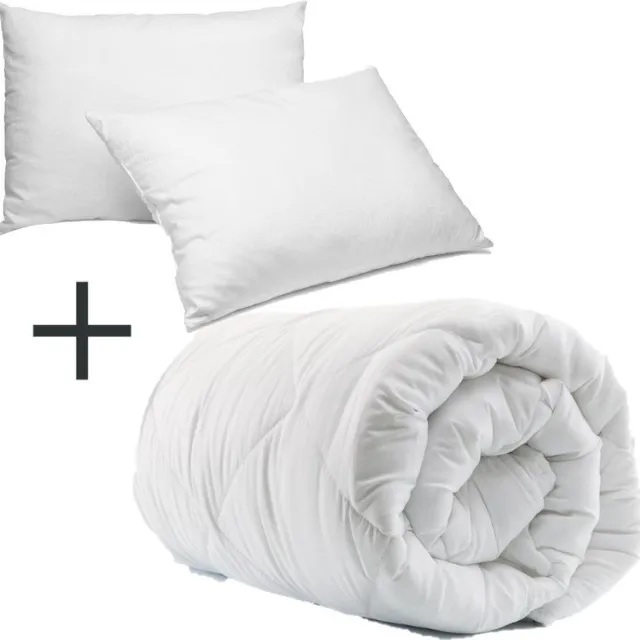 Homéé® Select Duopack - 1x Hotel dekbed 3dTEX enkel 400g. 240x220 cm plus 2 x hotel hoofdkussen classic 60x70 cm wit